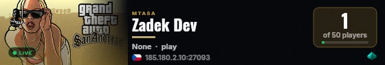 Zadek Dev live status badge