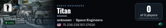 Titan live status badge