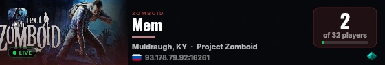 Mem live status badge