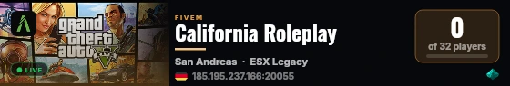 California Roleplay live status badge
