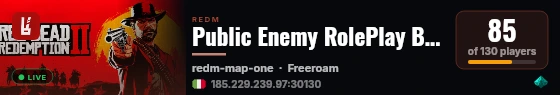 Public Enemy RolePlay Balkan live status badge