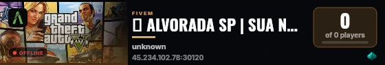 🏙️ ALVORADA SP | SUA NOVA HISTÓRIA COMEÇA AQUI | discord.gg/53jddQq6qz live status badge