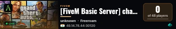 [FiveM Basic Server] change-me live status badge