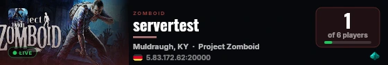 servertest live status badge