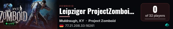 Leipziger ProjectZomboid World live status badge