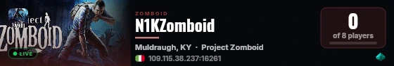 N1KZomboid live status badge