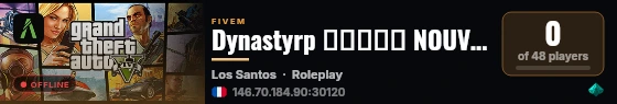 Dynastyrp ▬▬▬↭🡺 NOUVELLE VERSION V3 🡸↭▬▬▬ live status badge