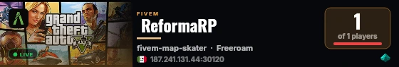 ReformaRP live status badge