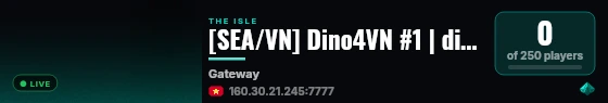 [SEA/VN] Dino4VN #1 | dino4vn.com live status badge