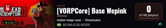[VORPCore] Base Wepink live status badge