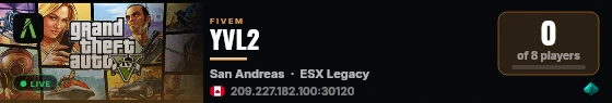 YVL2 live status badge