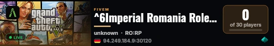 ^6Imperial Romania Roleplay live status badge