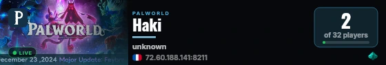 Haki live status badge
