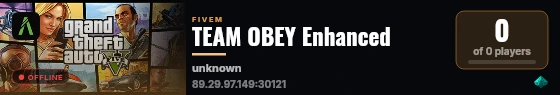 TEAM OBEY Enhanced live status badge