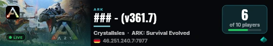 ### - (v361.7) live status badge