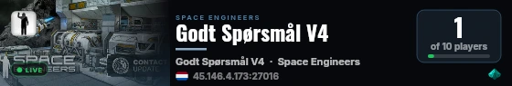 Godt Spørsmål V4 live status badge