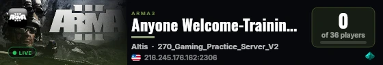 Anyone Welcome-Training/Ranges/Vehicles/Tasks/Instant Flight live status badge