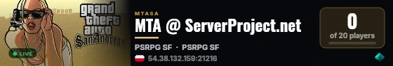 MTA @ ServerProject.net live status badge