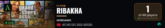 RIBAKHA live status badge
