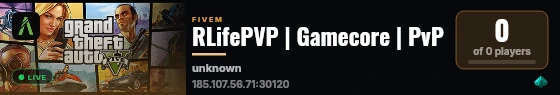RLifePVP | Gamecore | PvP live status badge