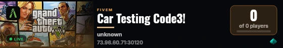 Car Testing Code3! live status badge