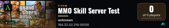 MMO Skill Server Test live status badge