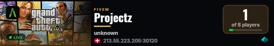 Projectz live status badge