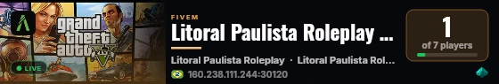 Litoral Paulista Roleplay #2026 live status badge