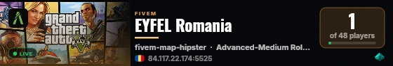 EYFEL Romania live status badge