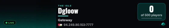 Dgloow live status badge