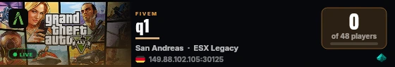 q1 live status badge