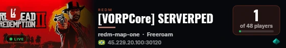 [VORPCore] SERVERPED live status badge