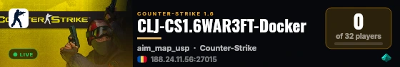 CLJ-CS1.6WAR3FT-Docker live status badge