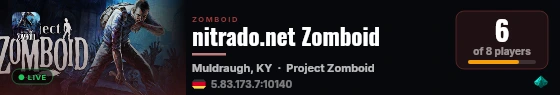 nitrado.net Zomboid live status badge