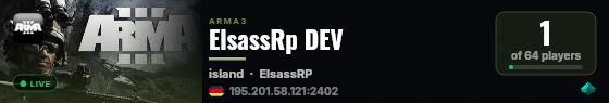 ElsassRp DEV live status badge