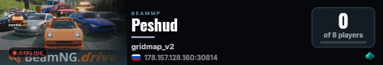 Peshud live status badge