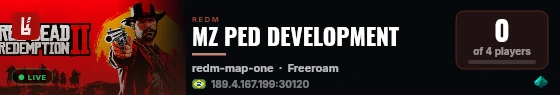 MZ PED DEVELOPMENT live status badge