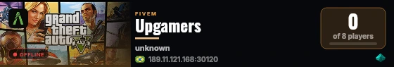 Upgamers live status badge