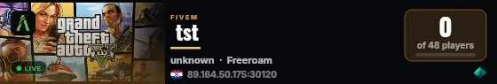  tst live status badge