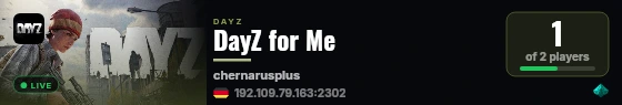 DayZ for Me live status badge