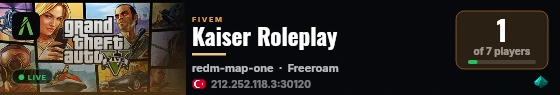 Kaiser Roleplay live status badge