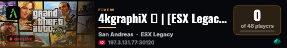 4kgraphiX 🌐 | [ESX Legacy] live status badge