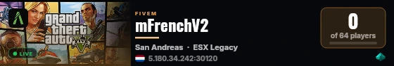 mFrenchV2 live status badge