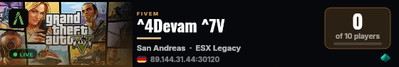 ^4Devam ^7V live status badge