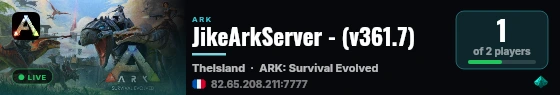 JikeArkServer - (v361.7) live status badge