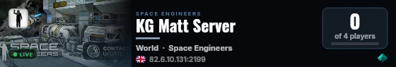 KG Matt Server live status badge