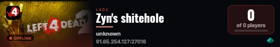 Zyn's shitehole live status badge