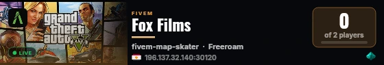 Fox Films live status badge