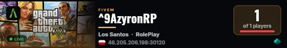 ^9AzyronRP live status badge