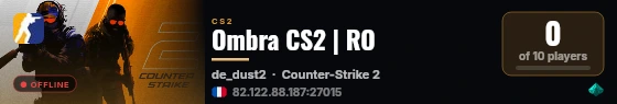 Ombra CS2 | RO live status badge